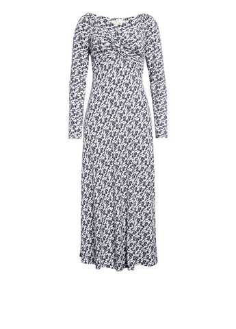 Комбинированное кэжуал платье клеш Boden с цветочным принтом