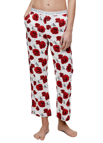 Белая всесезон пижама (футболка, брюки) футболка + брюки Calvin Klein