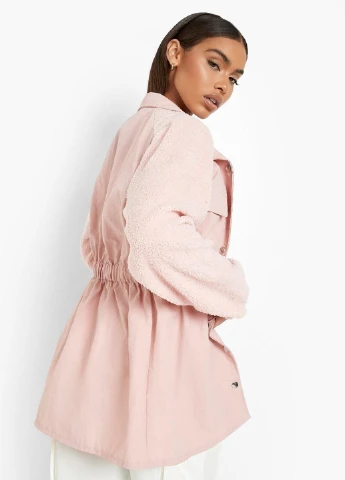 Розовая демисезонная куртка Boohoo