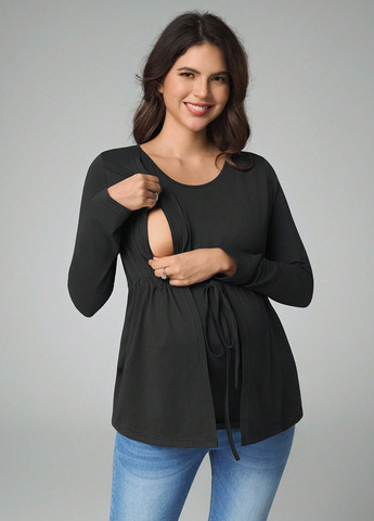 Лонгслів для вагітних та годуючих SHEIN (365769693)