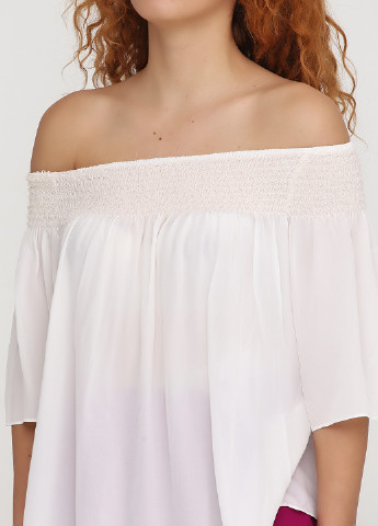 Молочная летняя блуза Uterque