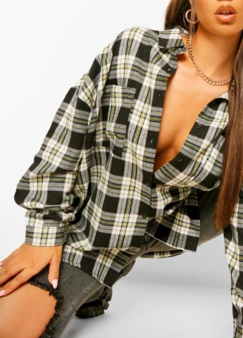 Цветная кэжуал рубашка в клетку Boohoo