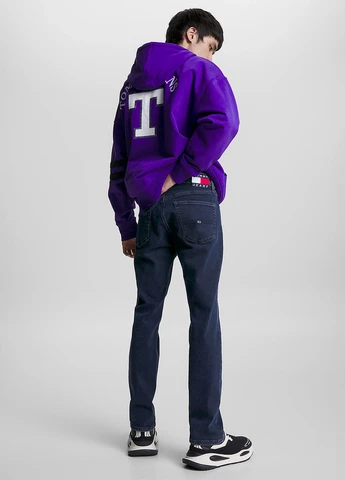 Темно-синие демисезонные прямые джинсы Tommy Jeans
