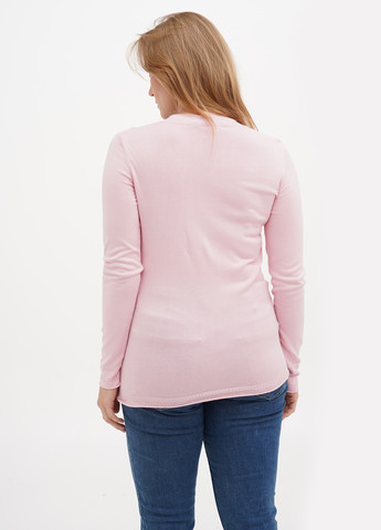 Светло-розовый демисезонный пуловер пуловер Sassofono