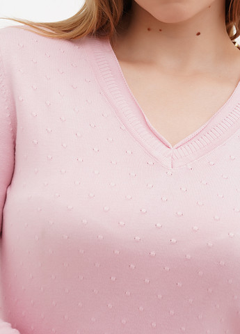 Светло-розовый демисезонный пуловер пуловер Sassofono