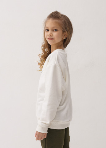 Білий демісезонний дитячий спортивний повсякденний костюм beauty Kindamor весна-осень 2022