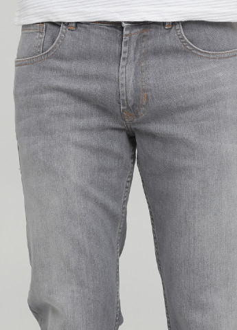 Серые демисезонные прямые джинсы Limited
