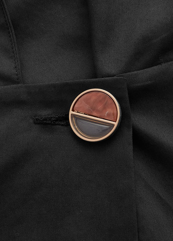 Чорна кежуал сукня сукня-жакет SHEIN однотонна