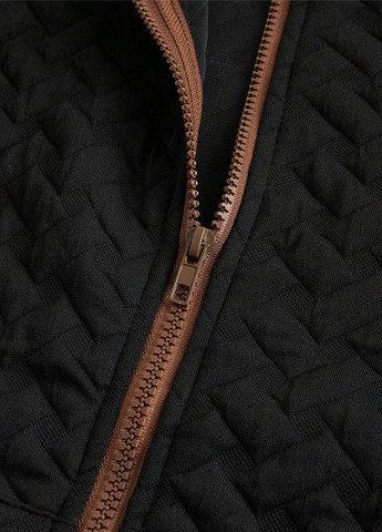 Чорний толстовка SHEIN колор блок без декору (331535815)