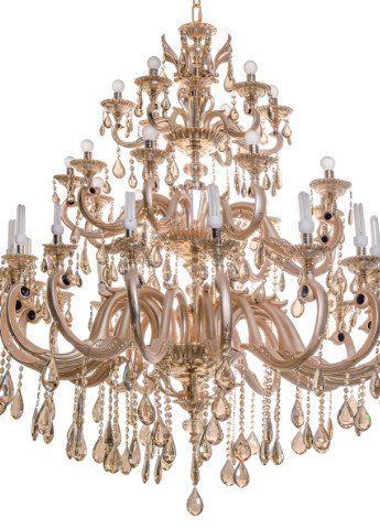 Люстра свічка підвісна велика з кришталю BCL-367S/32 E14 Brille (253885912)