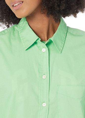 Салатовая кэжуал рубашка однотонная Gap