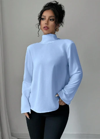 Голубая блуза SHEIN