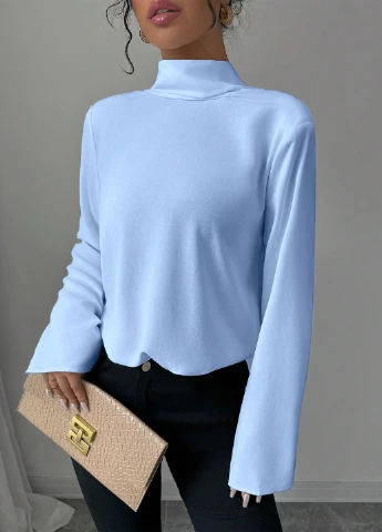Голубая блуза SHEIN