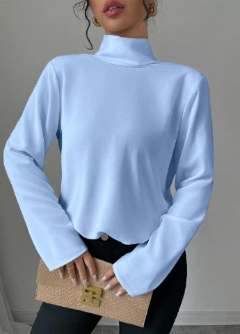 Голубая блуза SHEIN