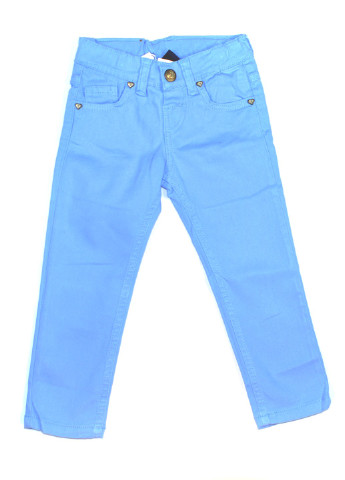 Голубые кэжуал демисезонные зауженные брюки Girandola
