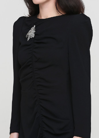 Черное кэжуал платье футляр Maje однотонное