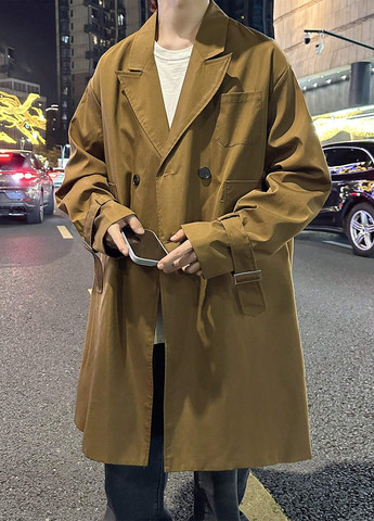 Плащ SHEIN тренчкот на гудзиках демісезон (317222801)