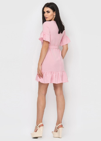 Розовое кэжуал платье Larionoff однотонное
