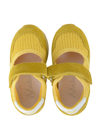 Желтые туфли без каблука Naturino