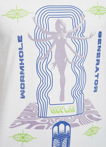 Белая футболка Replay