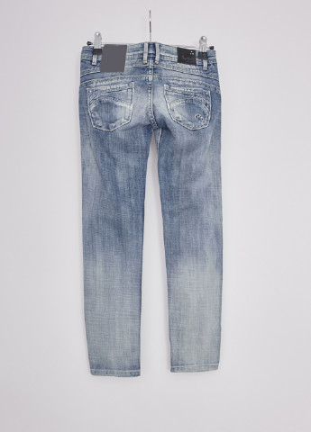 Голубые демисезонные с низкой талией джинсы Pepe Jeans