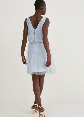 Сиреневое праздничный платье C&A однотонное