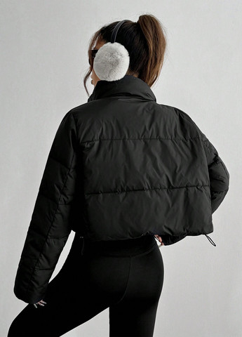 Черная демисезонная куртка SHEIN