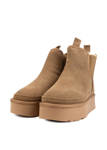 Зимние ботинки ALLSY без декора из натуральной замши