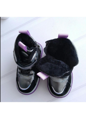 Серебряные кэжуал зимние ботинки для девочки Bessky