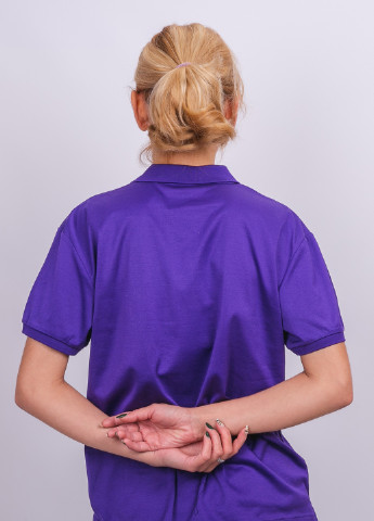 Фиолетовая женская футболка-поло Ralph Lauren однотонная