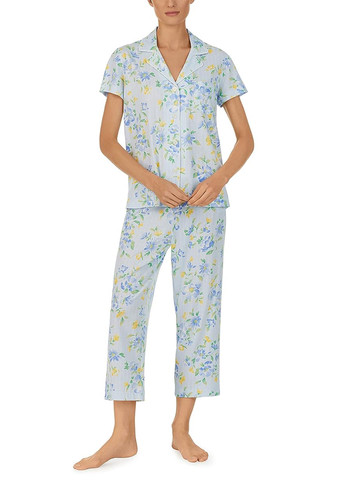 Голубая всесезон пижама (рубашка, брюки) рубашка + брюки Ralph Lauren