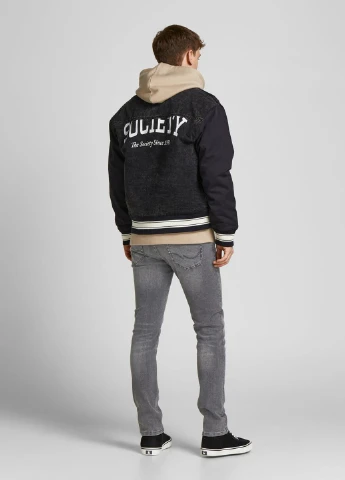 Серые демисезонные джинсы JACK&JONES