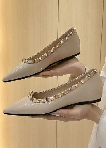 SHEIN Туфли лодочки кремовый з искусственная кожа, китай — демисезон (365628678)