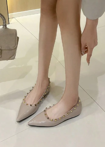 SHEIN Туфли лодочки кремовый з искусственная кожа, китай — демисезон (365628678)
