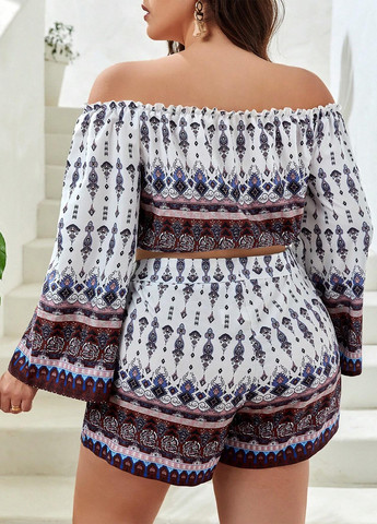 Костюм (кроп-топ, шорти) SHEIN (301587327)