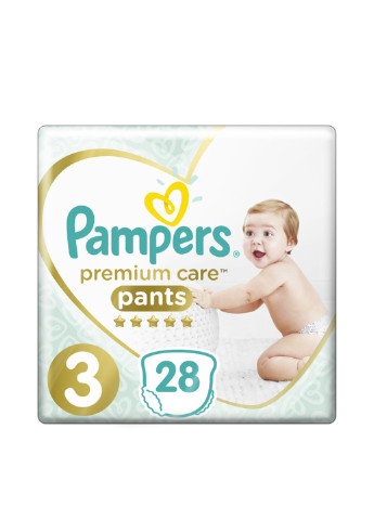 Подгузники-трусики Premium Care Pants Midi 3 (6-11 кг), (28 шт.) Pampers (130948286)