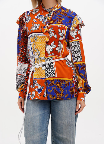 Терракотовая блуза Sassofono