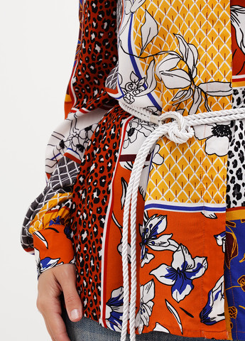 Терракотовая блуза Sassofono