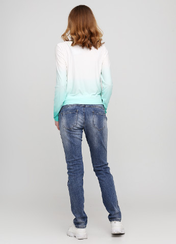 Синие демисезонные зауженные джинсы Linea Tesini