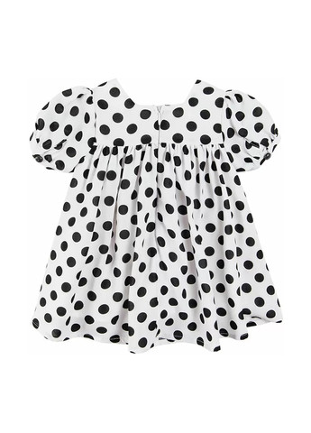 Чорно-білий літній комплект (сукня, пов'язка на голову, пінетки) Cool Club