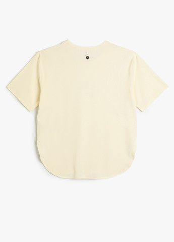 Кремовая летняя футболка KOTON
