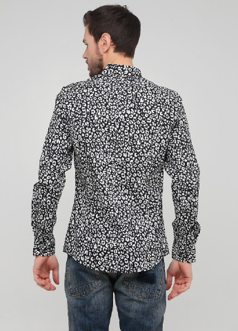 Черно-белая кэжуал рубашка леопардовый H&M