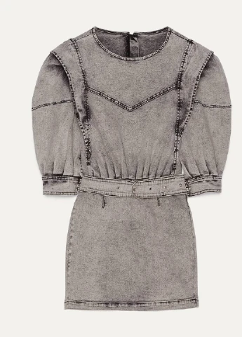 Сіра сукня демісезон,сірий, Bershka