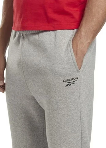 Серые спортивные демисезонные джоггеры брюки Reebok