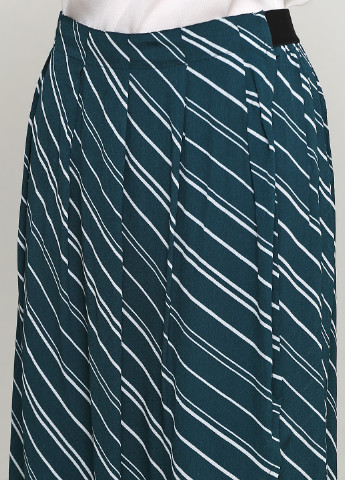 Темно-зеленая кэжуал в полоску юбка Imitz миди