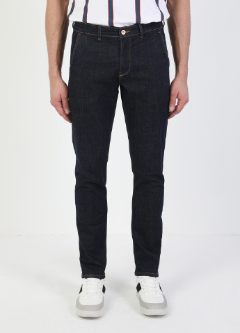 Черные демисезонные слим джинсы 034 DENIM CHINO Colin's
