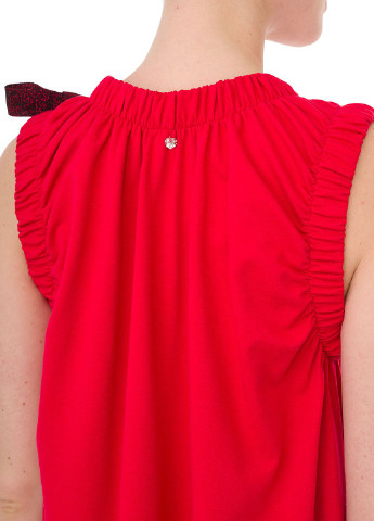 Красное кэжуал платье Please однотонное