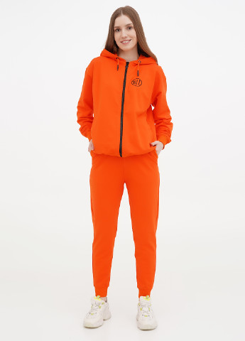 Оранжевые спортивные демисезонные джоггеры брюки Only Women