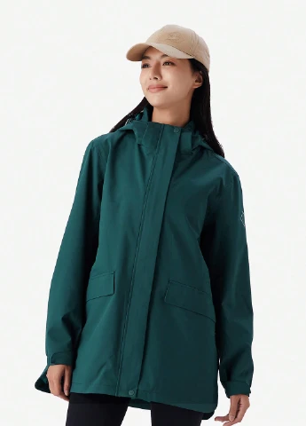 Изумрудная демисезонная куртка SHEIN