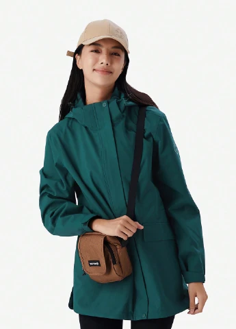 Изумрудная демисезонная куртка SHEIN